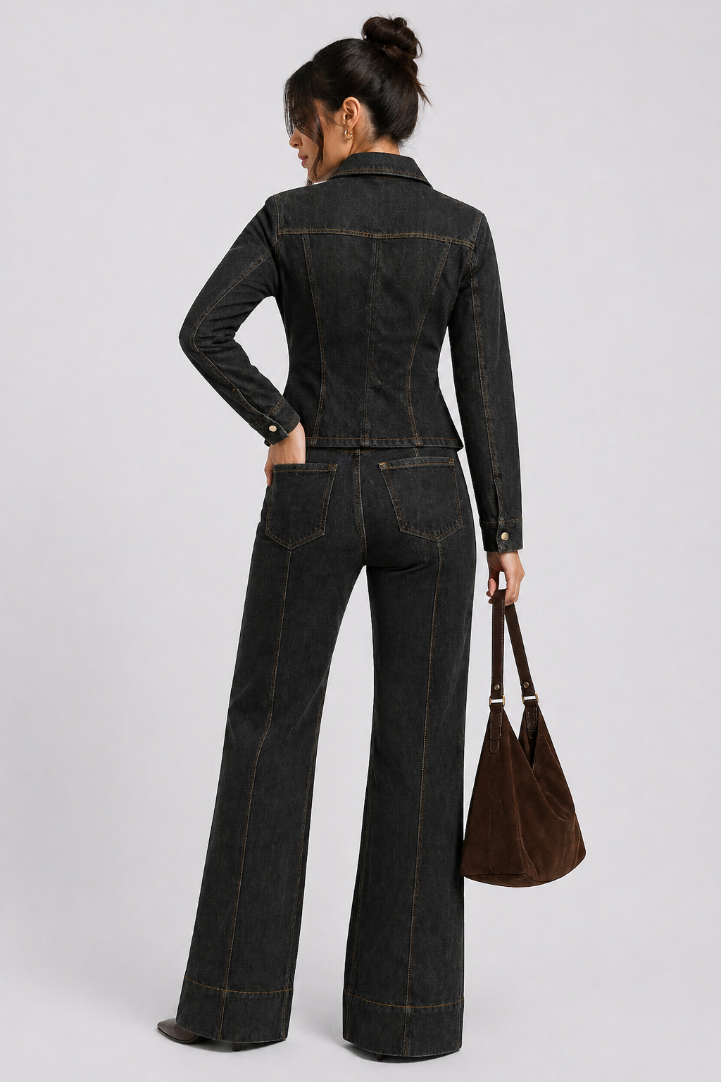 Conjunto vaquero negro