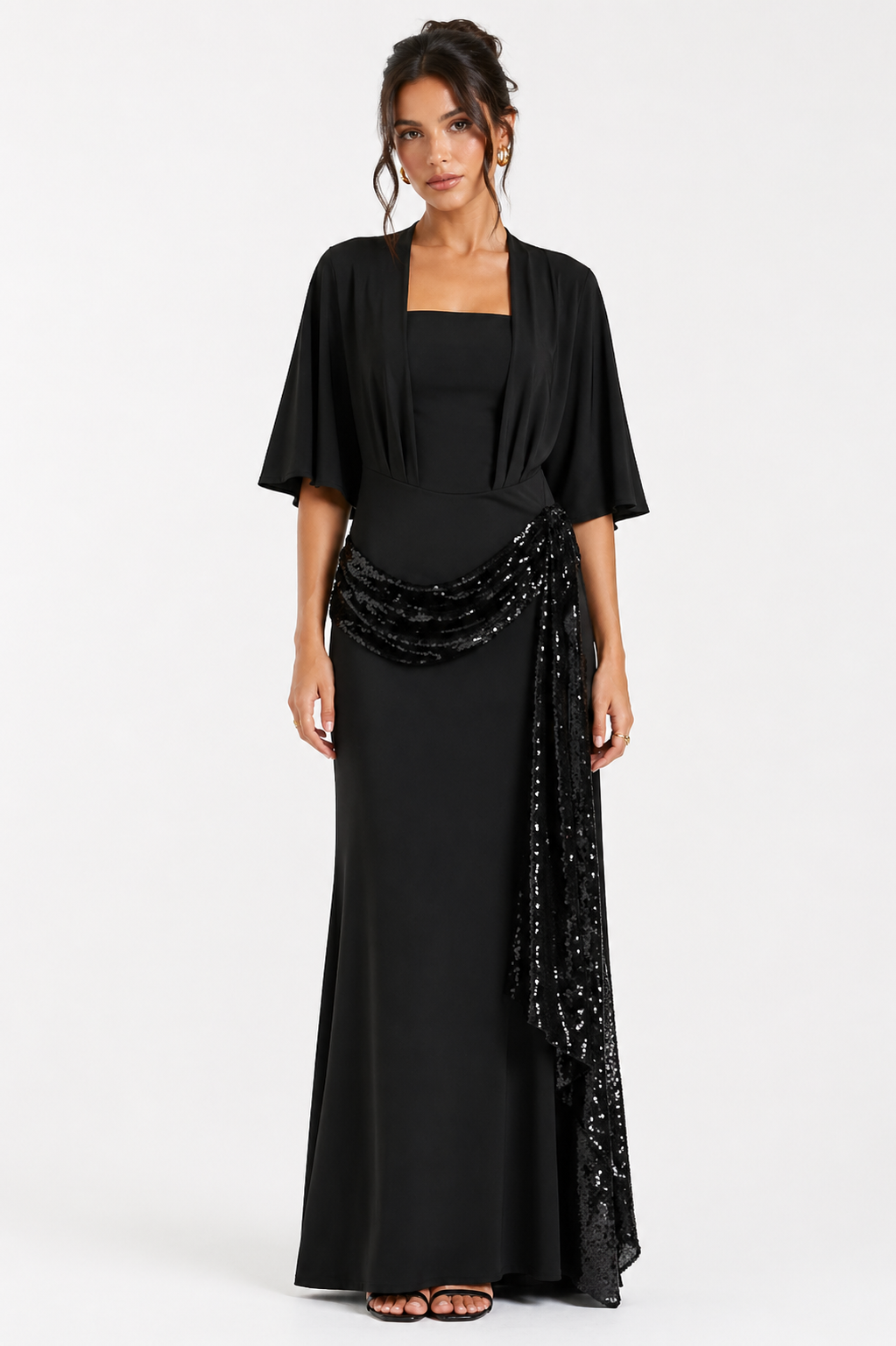 Lentejuelas Vestido Negro