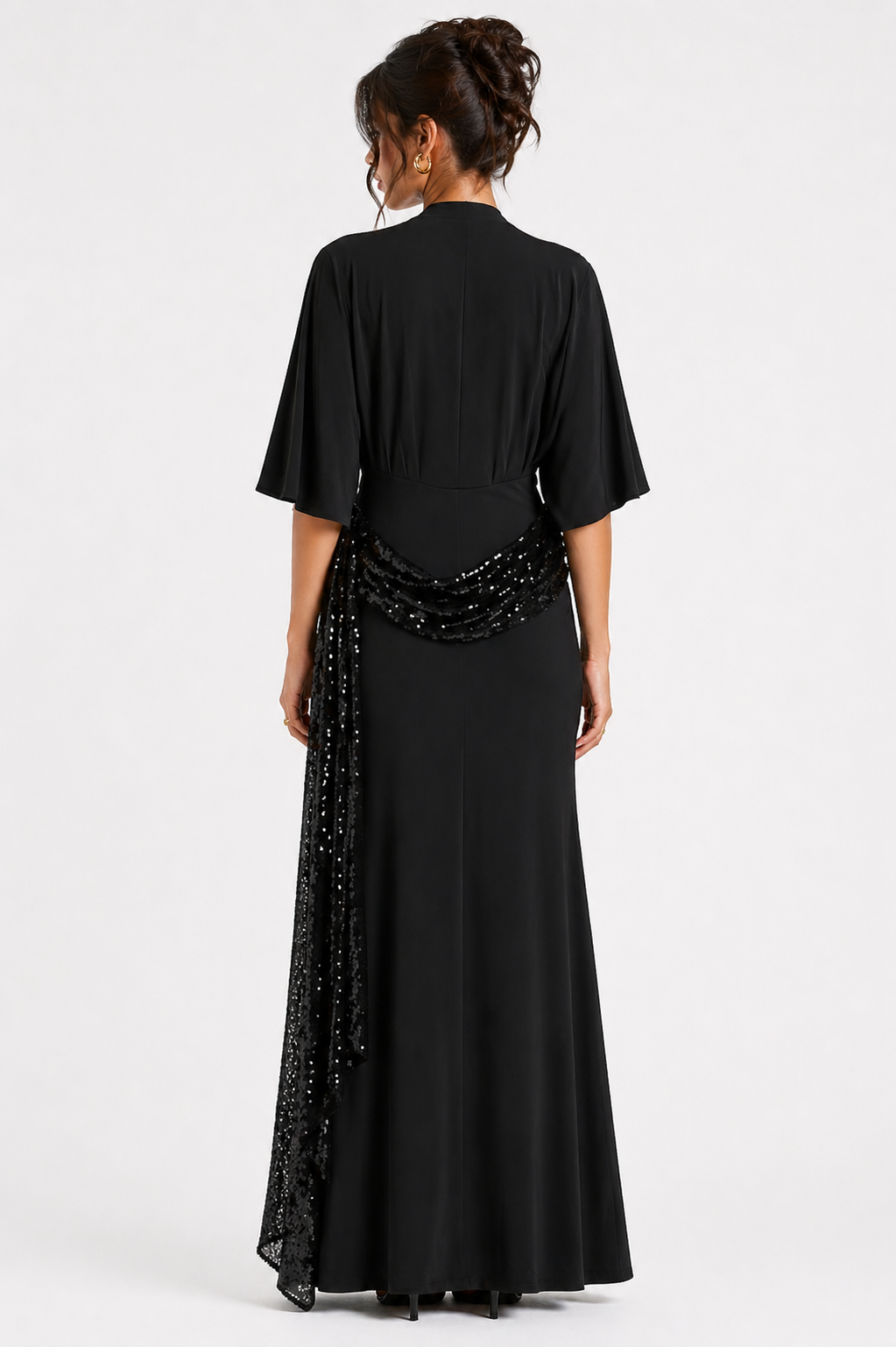 Lentejuelas Vestido Negro