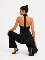 Top Cuello en V Halter Elegante