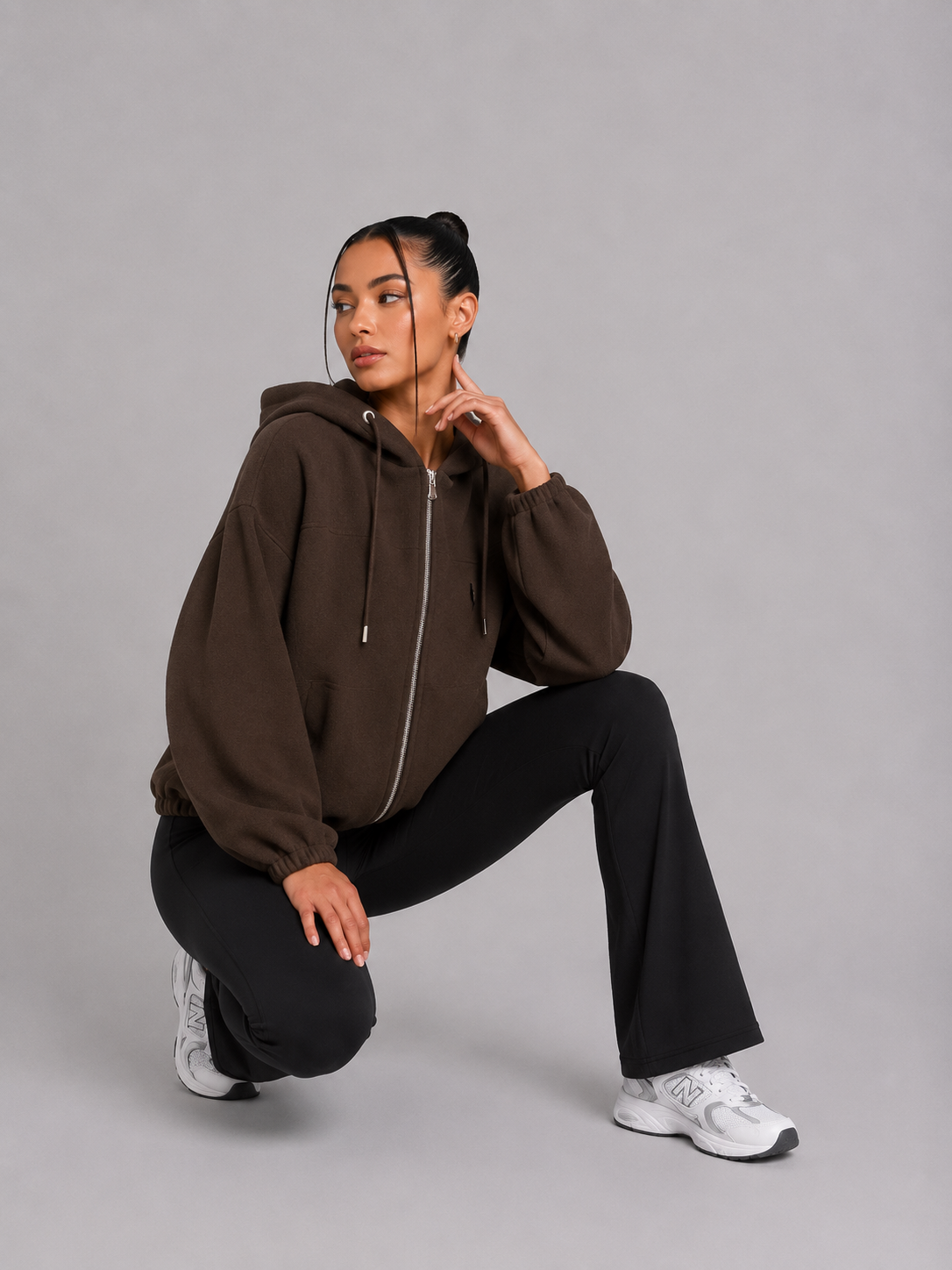 Chaqueta con capucha Y2k