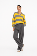 Striped knit sweater