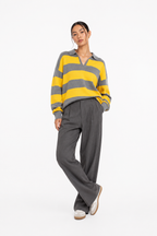 Striped knit sweater