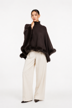 Loose-knit fur sweaters