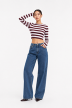 Striped crop top