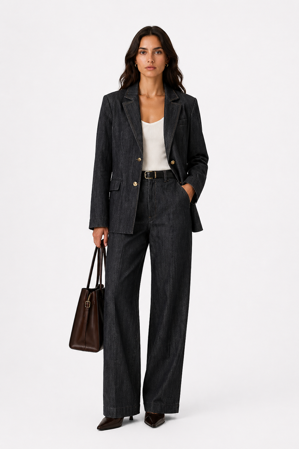 Conjunto blazer vaquero