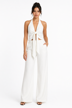 Conjunto Top Halter Blanco