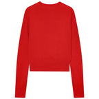 Red cropped sweater