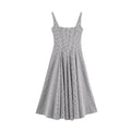 Vestido con estampado de cuadros