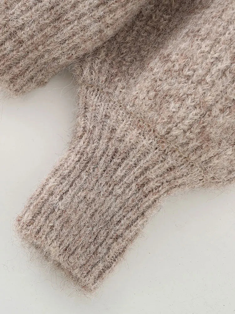 Jersey de punto de cuello falso