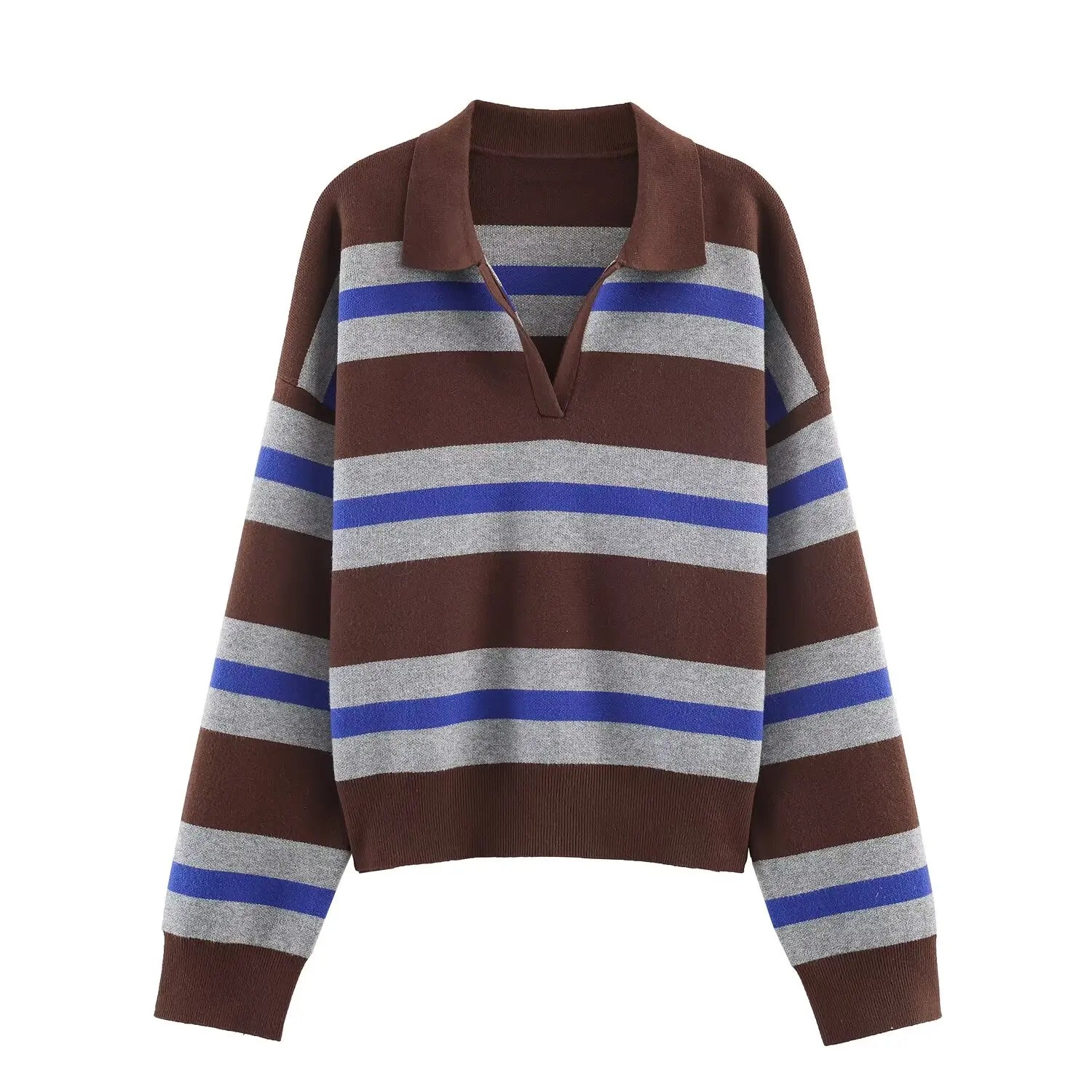 Suéter de punto a rayas