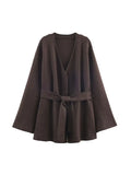Brown cardigan sweater