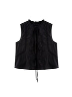 Embroidered Sleeveless Vest
