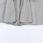 Vestido con estampado de cuadros