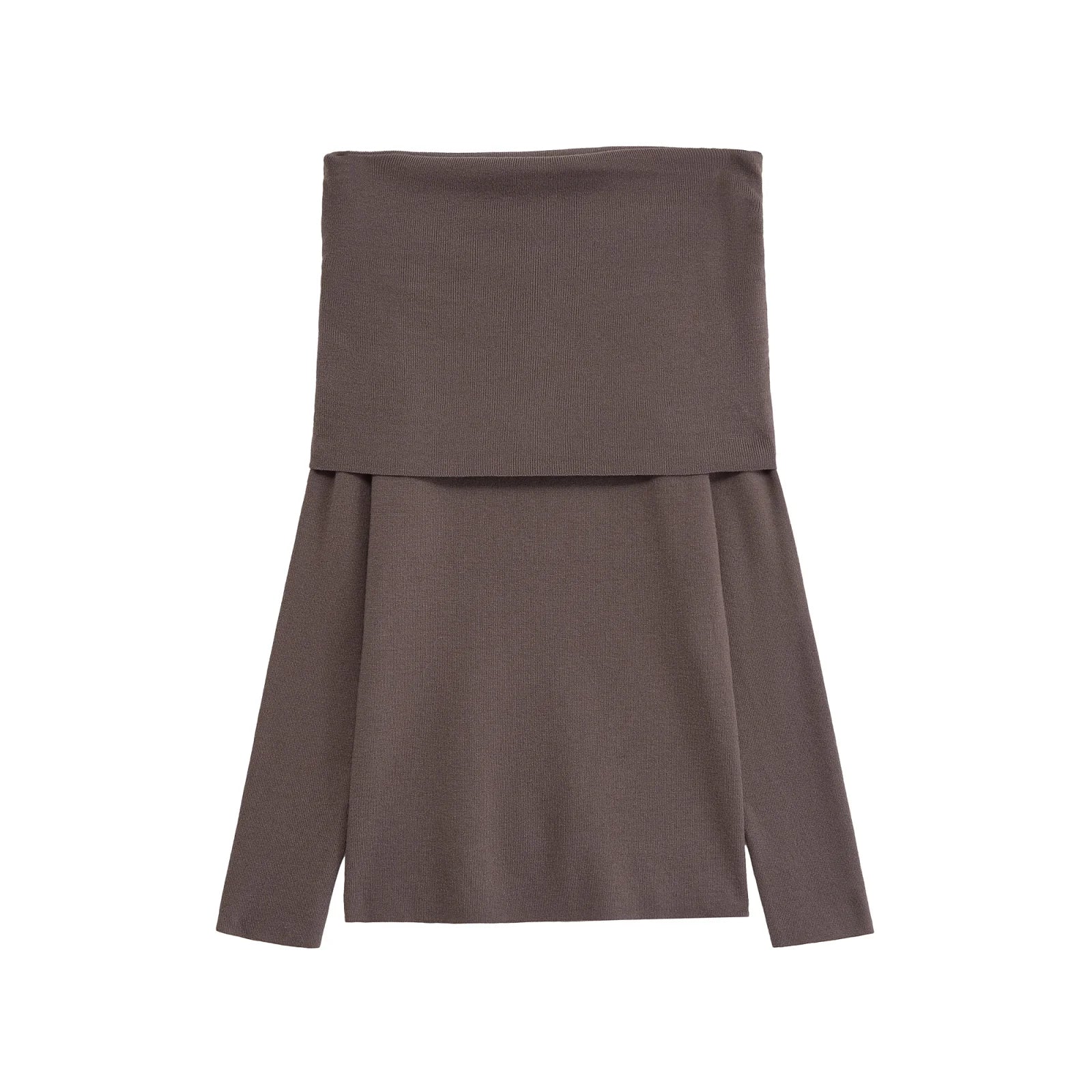 Suéter de punto fuera del hombro