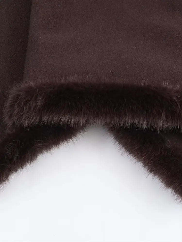 Jerseys de punto suelto de piel