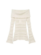 Slash Neck Sweater