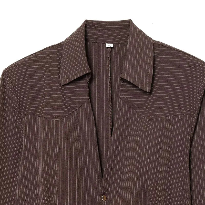 Camisa de cintura delgada