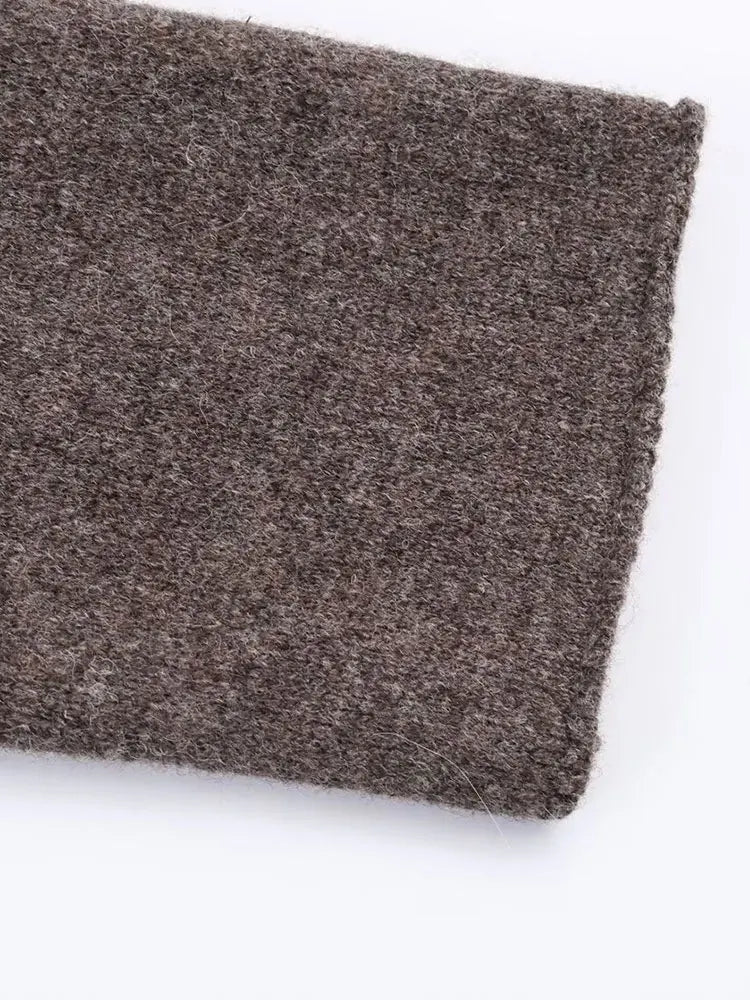 Chaqueta Marrón de Punto