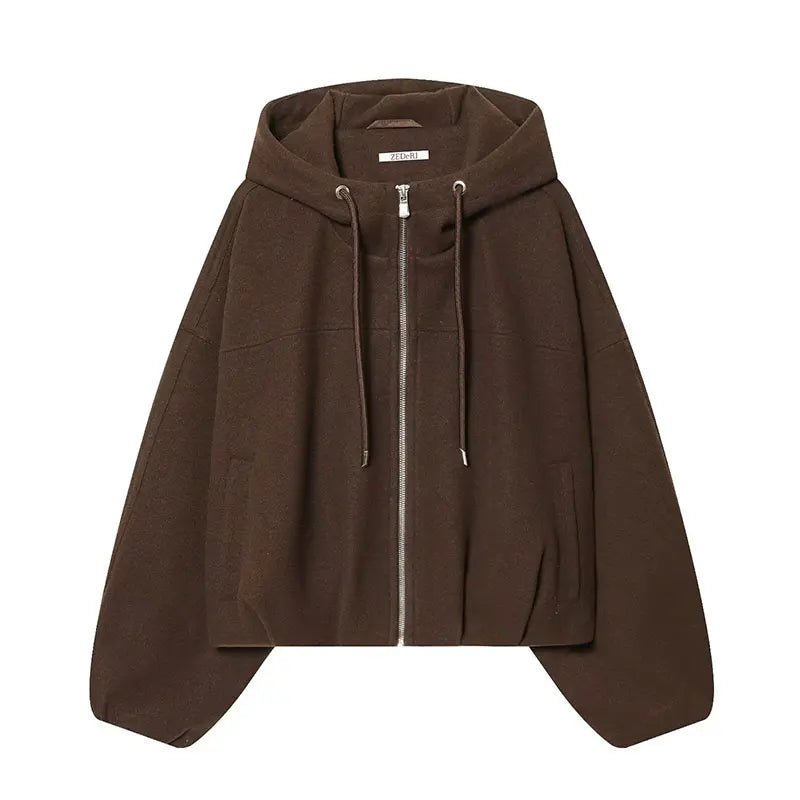 Chaqueta con capucha Y2k