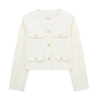 Chaqueta corta de traje con detalle reversible