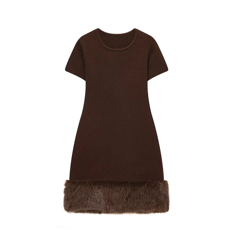 Vestido mini bodycon de punto