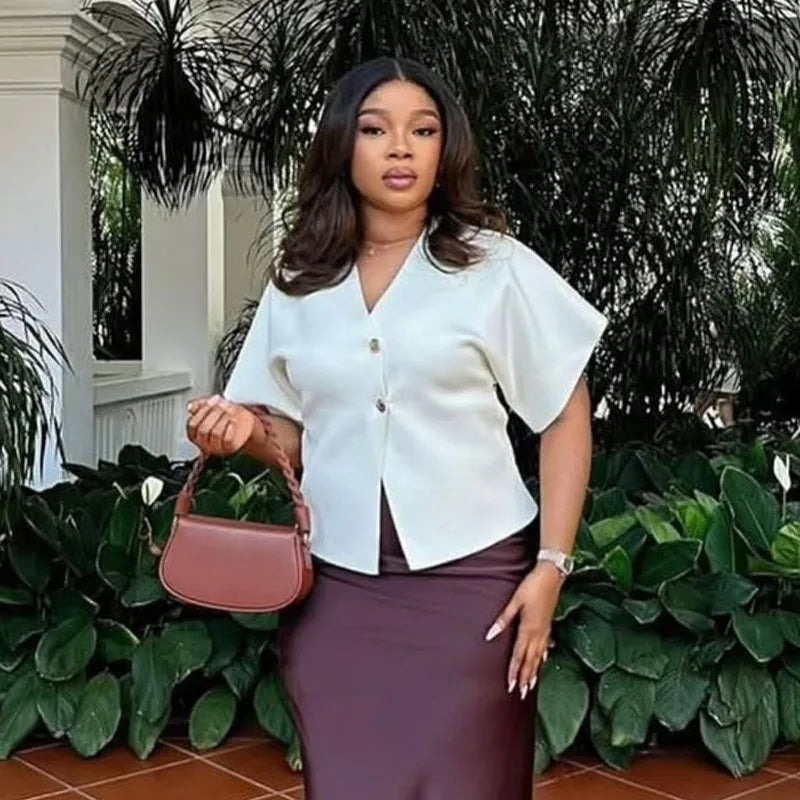 Cardigan For Women Knitwears Summer Y2k Sweater Cardigan Short -Sleeved Button Top Female Chic Korean Fashion Office Casual Top