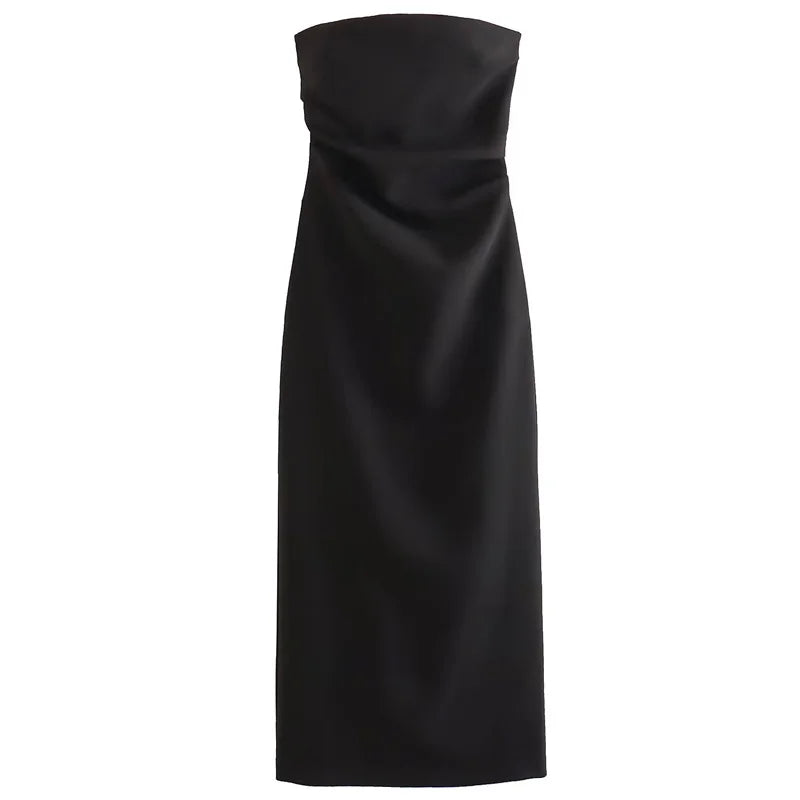 Vestido sin tirantes