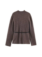 Brown Knitted Jacket