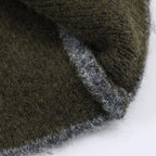 Fashionable plain knit cardigan