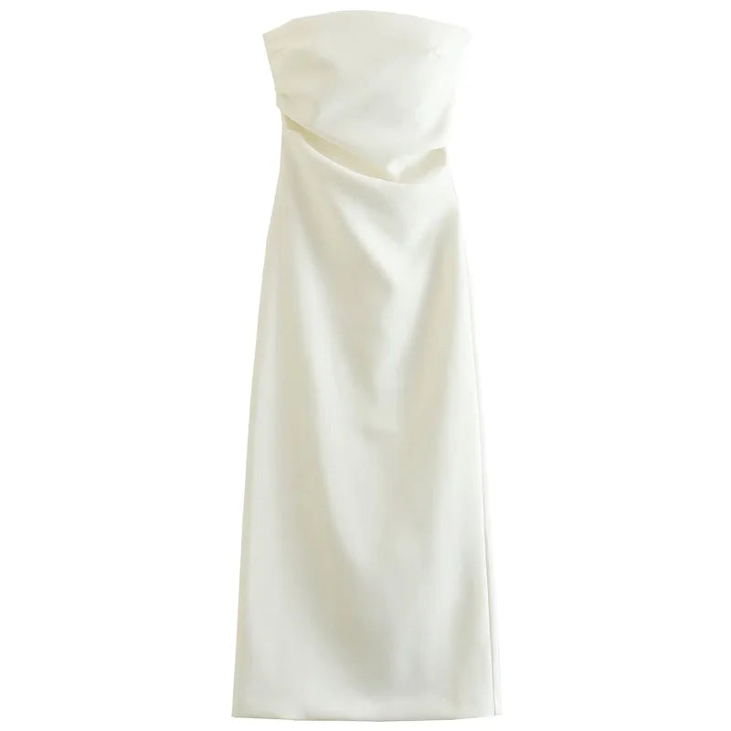 Vestido sin tirantes