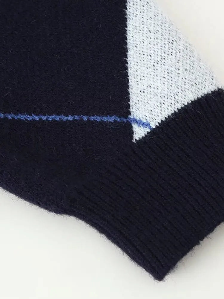 Printed knit jumper