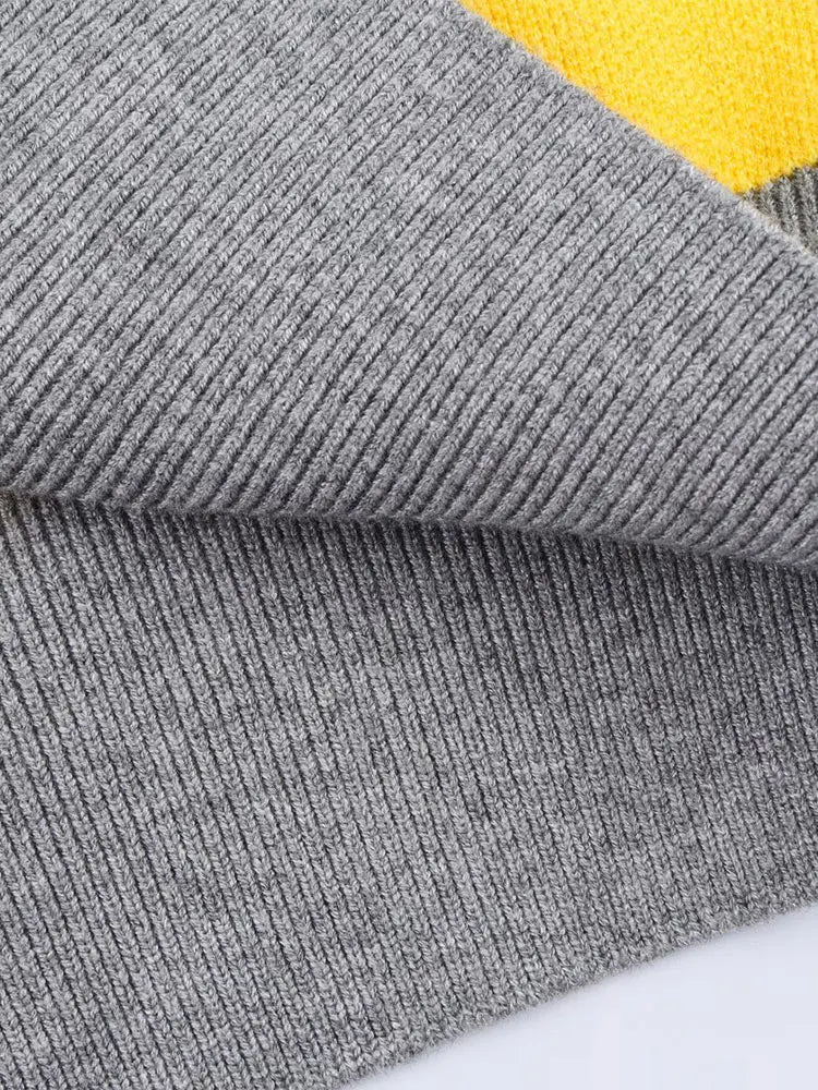 Suéter de punto a rayas