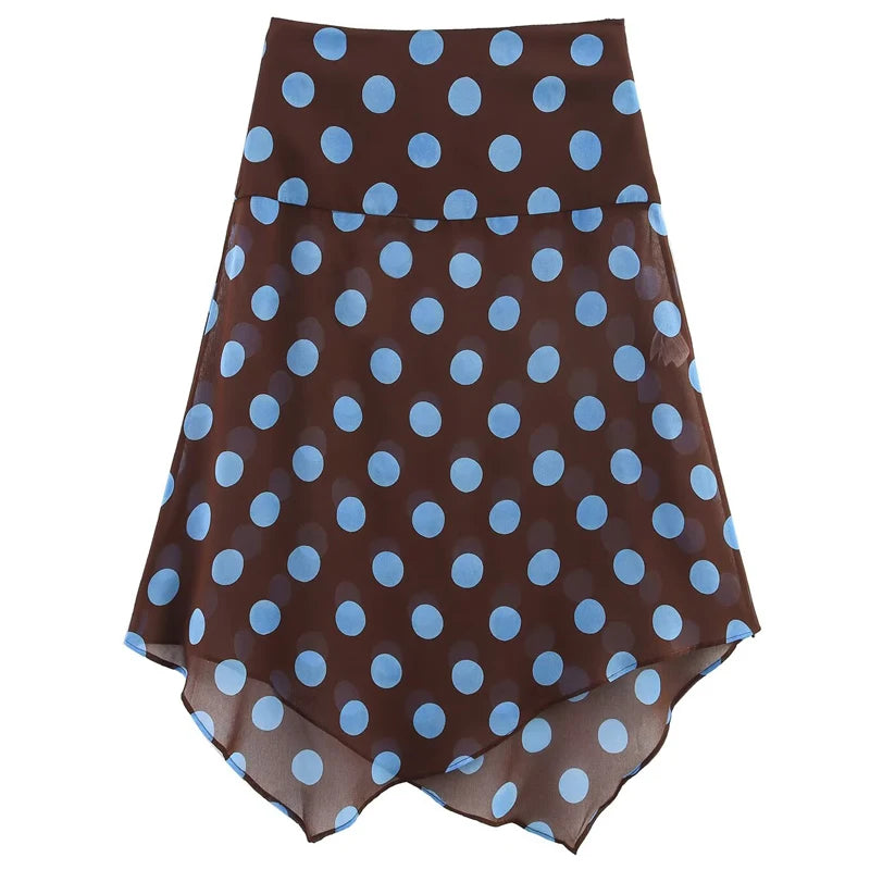 Conjunto de falda de lunares