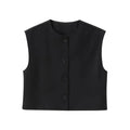 Sleeveless crop vest