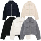 Cropped Fleece Jacket