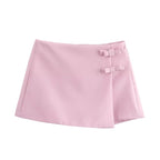 Falda short mini con lazo