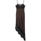 Asymmetric lace dress