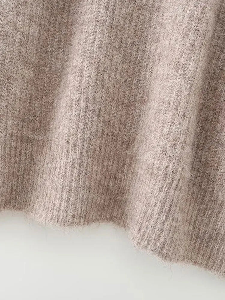 Jersey de punto de cuello falso