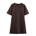 Vestido con Remache Corto