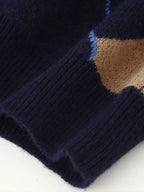 Printed knit jumper