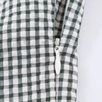 Vestido con estampado de cuadros