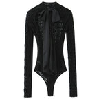 Black lace bodysuit