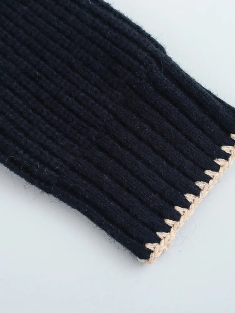 Jersey de punto con lazo