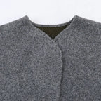 Fashionable plain knit cardigan