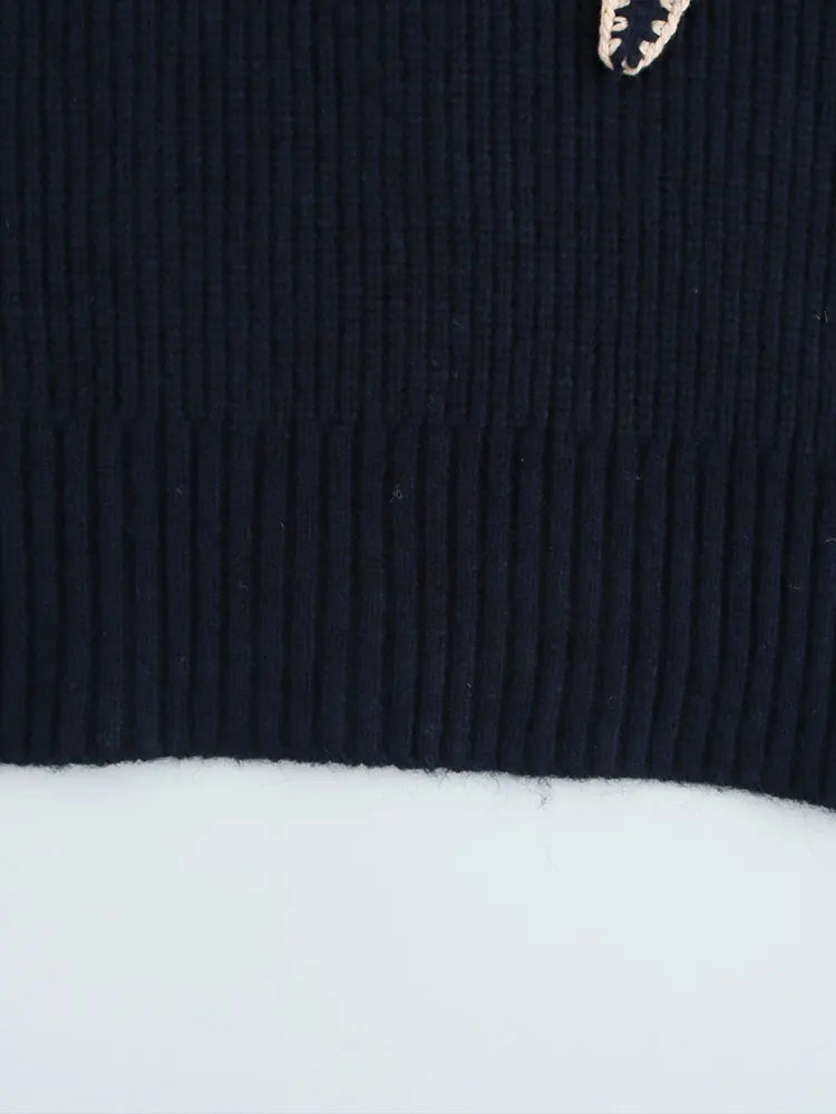 Jersey de punto con lazo