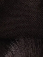 Loose-knit fur sweaters