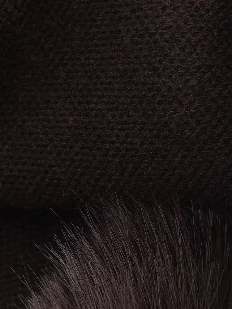 Jerseys de punto suelto de piel