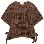 Suéter de mujer de punto corto