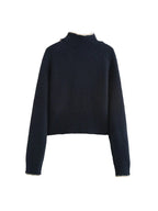 Knitted jumper with bow